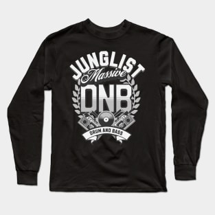 DNB - Junglist Massive  (white/grey) Long Sleeve T-Shirt